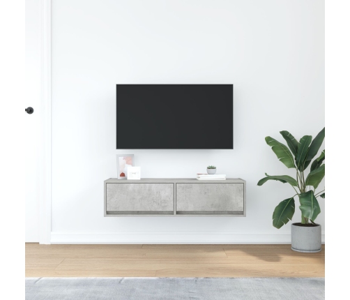 Mueble de TV  Gris Concreto Madera Compuesa 100 x 31 x 25.5 cm