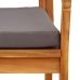 Banco de jardín  con cojines 115x70x72 cm de madera sólida de acacia