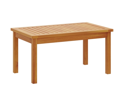 Set de Sofá de Jardín de 3 Piezas con Cojines de Madera Maciza de Acacia
