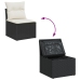 Conjunto de Sofá Jardín  Set 8 Marrón Ratán Conjunto Sofá Exterior