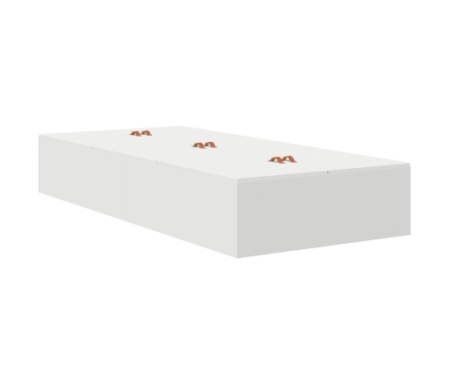 Cama con Almacenamiento  Blanca Madera 80 x 200 cm Almacenamiento