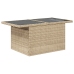 Conjunto de Sofá de Jardín de 7 Piezas con Cojines Beige Rattan