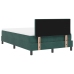 Cama Box Spring  con Colchón Verde Oscuro 120x200 cm Terciopelo