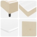 Cama Box Spring con Colchón Crema Super King Tela