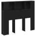 Cabecero de  Armario Negro Roble 120x19x104,5 cm Madera elaborada
