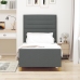 Estructura de Cama  Gris Oscuro 100x200 cm Tela