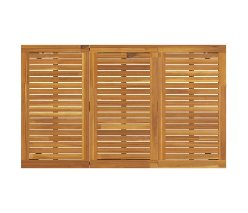 Juego de Comedor de Jardín 7 Piezas Negro Aluminio Resistente
