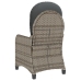 Sillón Reclinable  con Cojín Gris de Ratán Poliéster