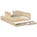 Estructura de Cama con Almacenamiento  Roble Sonoma Madera Elaborada