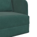 Sofá Cama  2 en 1 Verde Oscuro 65x80x83 cm de Terciopelo