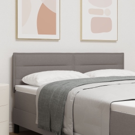 Cabecero  Diseño de Líneas Taupe 160 cm Tela