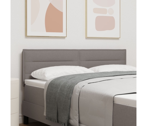 Cabecero  Diseño de Líneas Taupe 160 cm Tela