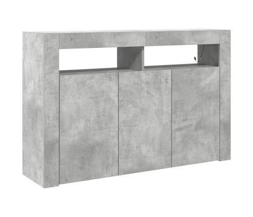Aparador  Gris Cemento Madera de Ingeniería 116 x 30 x 75 cm
