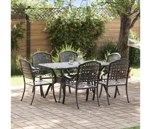Set de 4 Negro Aluminio Fundido Mediana