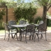 Set de 4 Negro Aluminio Fundido Mediana