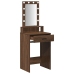 Mesa de Tocador  con Luces LED Madera de Fresno 50x41x140 cm