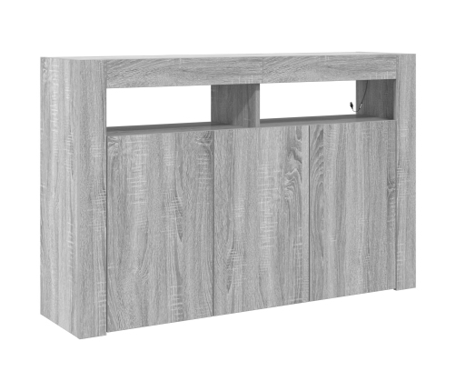Aparador Gris sonoma Madera compuesta 116 x 30 x 75 cm Aparador