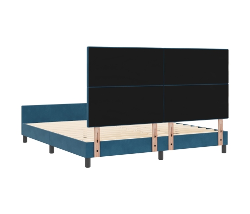 Cama  Azul Oscuro 180x200 cm Terciopelo