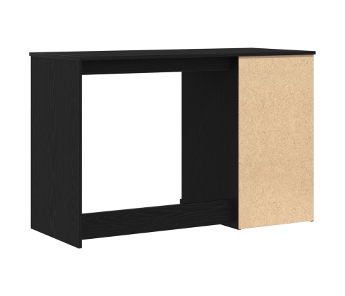 Escritorio  con almacenamiento roble negro 50x115x75 cm madera aglomerada