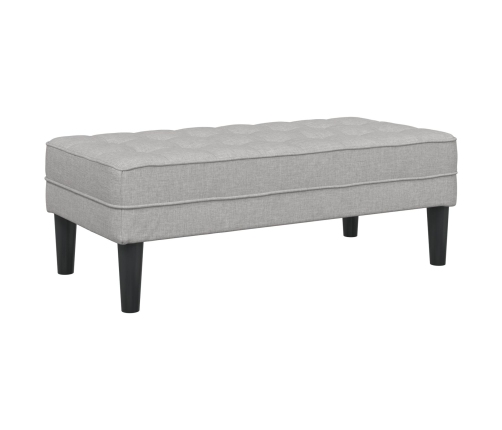 Conjunto de Sofá de 2 Piezas con Cojines en Tela Gris Nube