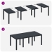 Juego de Comedor de Jardín de 7 Piezas con Cojines Anthracite Poliratán