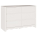 Comoda  ""DRAMMEN"" Blanca 111x43x73,5 cm de Madera Sólida de Pino