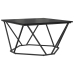 Roble negro Metal Mediana Chic Mesa de café Rectangular