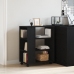 Gabinete Rodante de Roble Negro 60x35x75 cm de