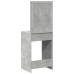 Mesa de maquillaje  con luces LED en gris concreto, 50x41x135 cm