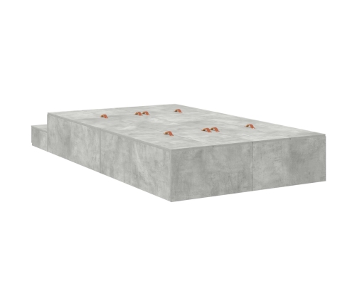 Estructura de Cama  Gris Concreto 120x200 cm