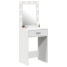 Mesa de Tocador  con Luces LED Blanca 50x41x135 cm
