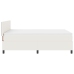 Cama con Somier  con Colchón Crema 160x200 cm Tela de Corduroy