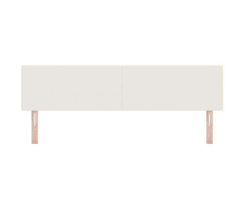 Cabezal  Diseño Sencillo Crema 180 cm Tela de Terciopelo