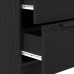 Aparador de roble negro de  60x30x70 cm de madera elaborada
