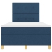 Cama Box Spring  con Colchón Azul 120x200 cm Tela