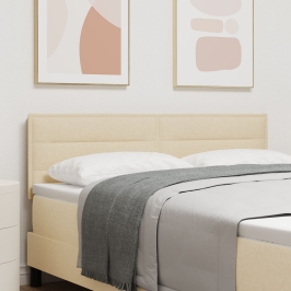 Cabecera  Diseño de Líneas Crema 72 cm Tela