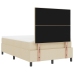 Cama de Box Spring  con Colchón Crema 120x200 cm Tela