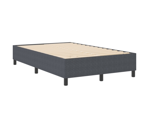 Cama Box Spring  Gris Oscuro 120x200 cm Tela de Pana