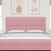 Cabecero  Tufted con botones Rosa 180 cm de Terciopelo