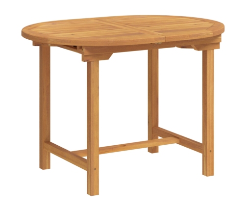 Conjunto de 7 Piezas de Comedor de Jardín de Madera Sólida de Teca