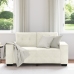 Sofá Loveseat  Crema 120 cm de Terciopelo
