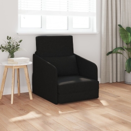 Sofá Cama Negro 2-en-1 65x80x83 cm