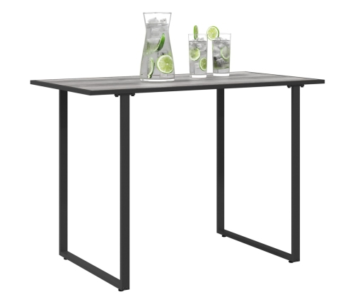 Mesa de Jardín  Gris 100x55x70 cm DPC y Acero