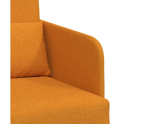Sofá cama de suelo  2 en 1 Amarillo Oscuro 65x80x83 cm Tela