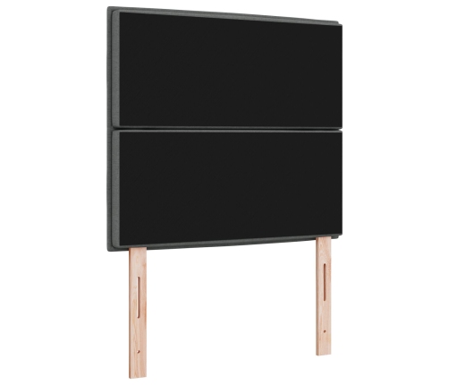 Cabecero  Gris oscuro Tela 90 cm Rectangular Contemporáneo