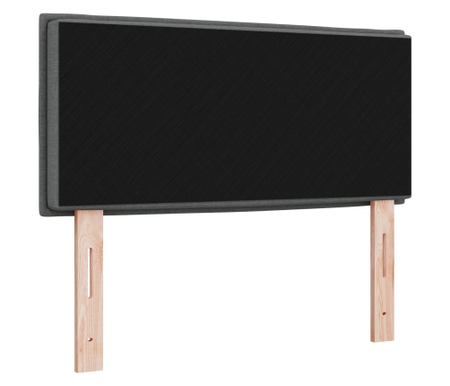 Cabecero  Diseño de Líneas Gris Oscuro 80 cm Tela