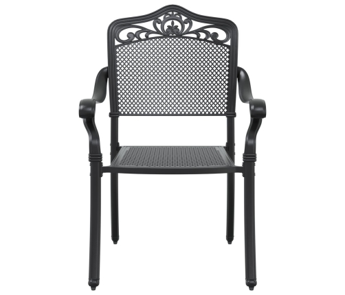 Set de 3 Negro Aluminio Fundido Mesa para 4 Personas Duradera