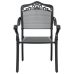 Set de 3 Negro Aluminio Fundido Mesa para 4 Personas Duradera