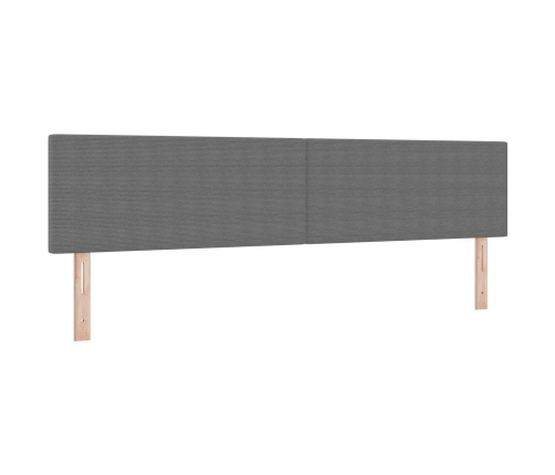 Cabezal  Diseño Simple Gris Claro 200 cm Tela de Velvet