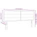 Cabecero LED Diseño de Líneas Azul 72 cm Tela